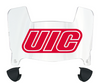 Illinois Chicago Flames Mini Football Helmet Visor Shield w/ Clips - PICK VISOR & LOGO COLOR