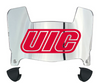 Illinois Chicago Flames Mini Football Helmet Visor Shield w/ Clips - PICK VISOR & LOGO COLOR
