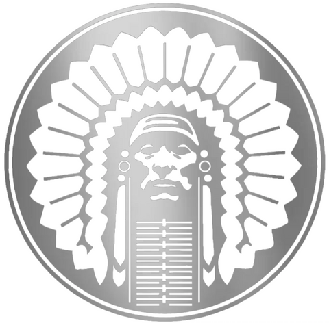 Illinois Fighting Illini SILVER CHROME MIRROR Retro Throwback Logo Premium DieCut Vinyl Decal PICK SIZE