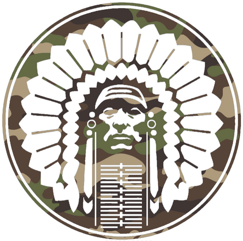 Illinois Fighting Illini Woodland Camo Camouflage Retro Throwback Logo Premium DieCut Vinyl Decal PICK SIZE