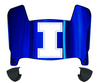 Illinois Fighting Illini Mini Football Helmet Visor Shield w/ Clips - PICK VISOR & LOGO COLOR