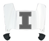 Illinois Fighting Illini Mini Football Helmet Visor Shield w/ Clips - PICK VISOR & LOGO COLOR