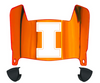 Illinois Fighting Illini Mini Football Helmet Visor Shield w/ Clips - PICK VISOR & LOGO COLOR