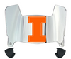 Illinois Fighting Illini Mini Football Helmet Visor Shield w/ Clips - PICK VISOR & LOGO COLOR