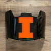 Illinois Fighting Illini Full Size Football Helmet Visor Shield w/ Clips - PICK VISOR & LOGO COLOR