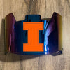 Illinois Fighting Illini Full Size Football Helmet Visor Shield w/ Clips - PICK VISOR & LOGO COLOR