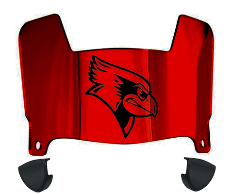 Illinois State Redbirds Mini Football Helmet Visor Shield w/ Clips - PICK VISOR & LOGO COLOR