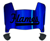 Illinois Chicago Flames Mini Football Helmet Visor Shield w/ Clips - PICK VISOR & LOGO COLOR