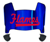 Illinois Chicago Flames Mini Football Helmet Visor Shield w/ Clips - PICK VISOR & LOGO COLOR