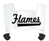 Illinois Chicago Flames Mini Football Helmet Visor Shield w/ Clips - PICK VISOR & LOGO COLOR