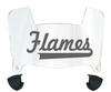 Illinois Chicago Flames Mini Football Helmet Visor Shield w/ Clips - PICK VISOR & LOGO COLOR