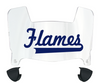 Illinois Chicago Flames Mini Football Helmet Visor Shield w/ Clips - PICK VISOR & LOGO COLOR
