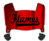 Illinois Chicago Flames Mini Football Helmet Visor Shield w/ Clips - PICK VISOR & LOGO COLOR