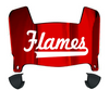 Illinois Chicago Flames Mini Football Helmet Visor Shield w/ Clips - PICK VISOR & LOGO COLOR