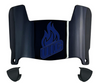 Illinois Chicago Flames Mini Football Helmet Visor Shield w/ Clips - PICK VISOR & LOGO COLOR