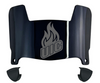Illinois Chicago Flames Mini Football Helmet Visor Shield w/ Clips - PICK VISOR & LOGO COLOR