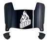 Illinois Chicago Flames Mini Football Helmet Visor Shield w/ Clips - PICK VISOR & LOGO COLOR