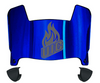 Illinois Chicago Flames Mini Football Helmet Visor Shield w/ Clips - PICK VISOR & LOGO COLOR