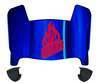 Illinois Chicago Flames Mini Football Helmet Visor Shield w/ Clips - PICK VISOR & LOGO COLOR