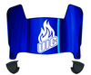Illinois Chicago Flames Mini Football Helmet Visor Shield w/ Clips - PICK VISOR & LOGO COLOR