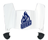 Illinois Chicago Flames Mini Football Helmet Visor Shield w/ Clips - PICK VISOR & LOGO COLOR