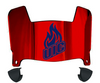 Illinois Chicago Flames Mini Football Helmet Visor Shield w/ Clips - PICK VISOR & LOGO COLOR