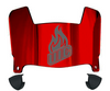 Illinois Chicago Flames Mini Football Helmet Visor Shield w/ Clips - PICK VISOR & LOGO COLOR