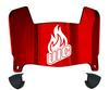 Illinois Chicago Flames Mini Football Helmet Visor Shield w/ Clips - PICK VISOR & LOGO COLOR