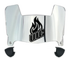 Illinois Chicago Flames Mini Football Helmet Visor Shield w/ Clips - PICK VISOR & LOGO COLOR