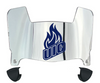 Illinois Chicago Flames Mini Football Helmet Visor Shield w/ Clips - PICK VISOR & LOGO COLOR