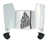 Illinois Chicago Flames Mini Football Helmet Visor Shield w/ Clips - PICK VISOR & LOGO COLOR