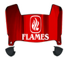 Illinois Chicago Flames Mini Football Helmet Visor Shield w/ Clips - PICK VISOR & LOGO COLOR
