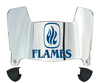 Illinois Chicago Flames Mini Football Helmet Visor Shield w/ Clips - PICK VISOR & LOGO COLOR