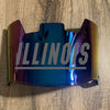 Illinois Fighting Illini Full Size Football Helmet Visor Shield w/ Clips - PICK VISOR & LOGO COLOR