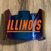 Illinois Fighting Illini Full Size Football Helmet Visor Shield w/ Clips - PICK VISOR & LOGO COLOR