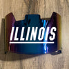 Illinois Fighting Illini Full Size Football Helmet Visor Shield w/ Clips - PICK VISOR & LOGO COLOR