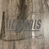Illinois Fighting Illini Full Size Football Helmet Visor Shield w/ Clips - PICK VISOR & LOGO COLOR