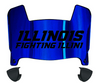 Illinois Fighting Illini Mini Football Helmet Visor Shield w/ Clips - PICK VISOR & LOGO COLOR