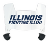 Illinois Fighting Illini Mini Football Helmet Visor Shield w/ Clips - PICK VISOR & LOGO COLOR