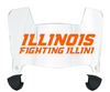 Illinois Fighting Illini Mini Football Helmet Visor Shield w/ Clips - PICK VISOR & LOGO COLOR