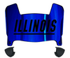 Illinois Fighting Illini Mini Football Helmet Visor Shield w/ Clips - PICK VISOR & LOGO COLOR
