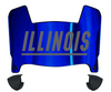 Illinois Fighting Illini Mini Football Helmet Visor Shield w/ Clips - PICK VISOR & LOGO COLOR