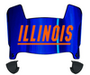 Illinois Fighting Illini Mini Football Helmet Visor Shield w/ Clips - PICK VISOR & LOGO COLOR