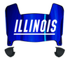 Illinois Fighting Illini Mini Football Helmet Visor Shield w/ Clips - PICK VISOR & LOGO COLOR