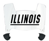 Illinois Fighting Illini Mini Football Helmet Visor Shield w/ Clips - PICK VISOR & LOGO COLOR