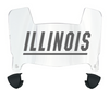 Illinois Fighting Illini Mini Football Helmet Visor Shield w/ Clips - PICK VISOR & LOGO COLOR