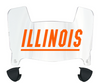 Illinois Fighting Illini Mini Football Helmet Visor Shield w/ Clips - PICK VISOR & LOGO COLOR