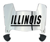 Illinois Fighting Illini Mini Football Helmet Visor Shield w/ Clips - PICK VISOR & LOGO COLOR