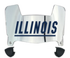 Illinois Fighting Illini Mini Football Helmet Visor Shield w/ Clips - PICK VISOR & LOGO COLOR