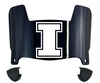 Illinois Fighting Illini Mini Football Helmet Visor Shield w/ Clips - PICK VISOR & LOGO COLOR